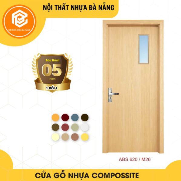 Cửa nhựa gỗ composite cao cấp - Mã ABS620/M26