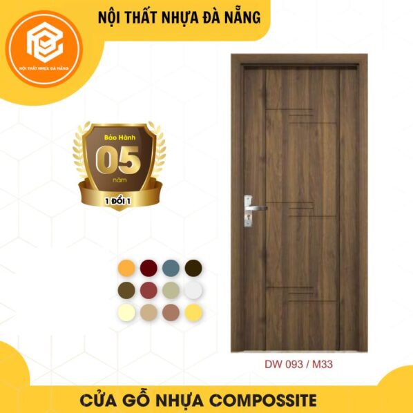Cửa nhựa gỗ composite cao cấp - Mã DW093/M33