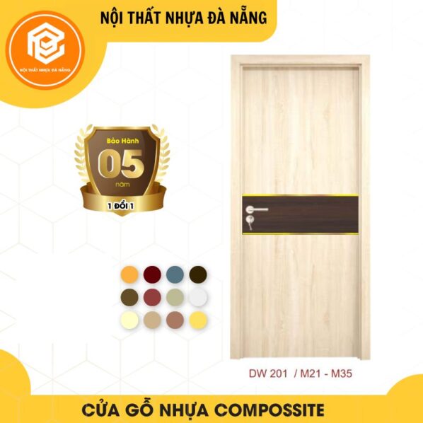 Cửa nhựa gỗ composite cao cấp - Mã DW201/M21-M35