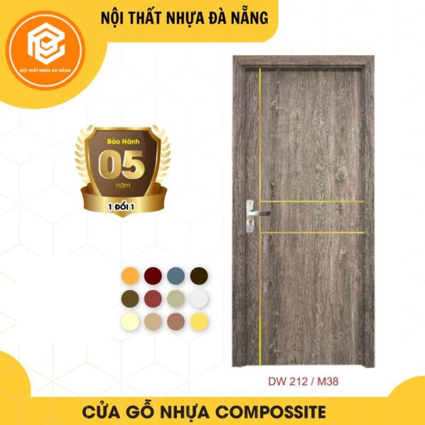 Cửa nhựa gỗ composite cao cấp - Mã DW212/M38