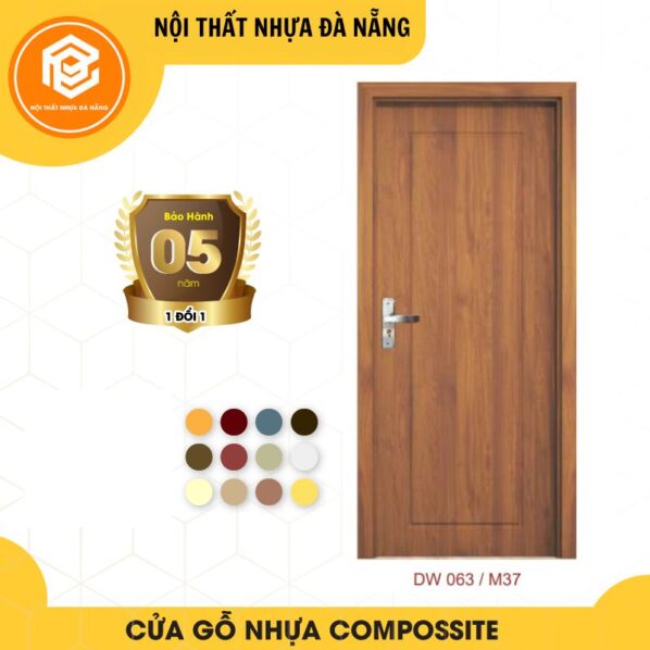 Cửa nhựa gỗ composite cao cấp - Mã DW063/M37