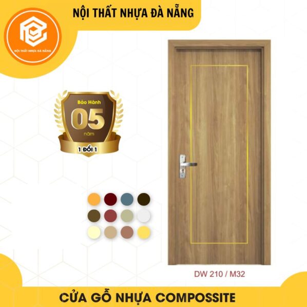 Cửa nhựa gỗ composite cao cấp - Mã DW210/M32