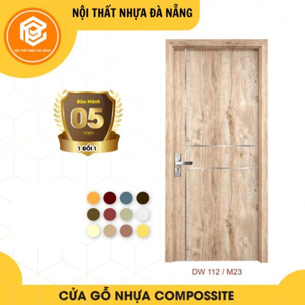 Cửa nhựa gỗ composite cao cấp - Mã DW112/M23