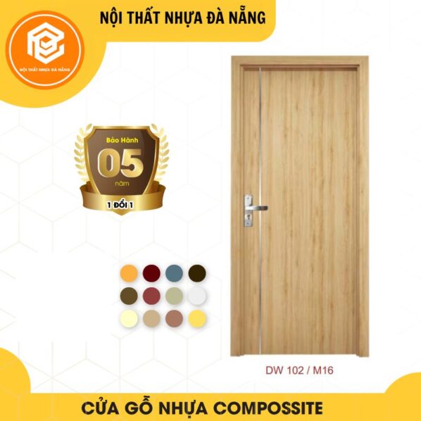 Cửa nhựa gỗ composite cao cấp - Mã DW102/M16