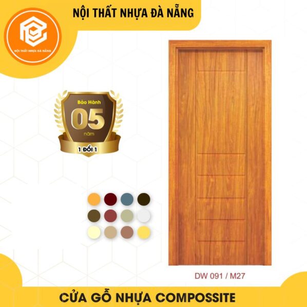 Cửa nhựa gỗ composite cao cấp - Mã DW091/M27