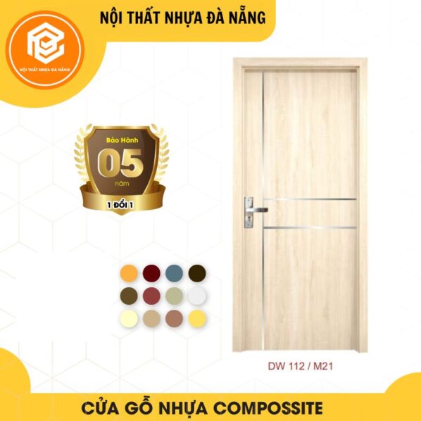 Cửa nhựa gỗ composite cao cấp - Mã DW112/M21