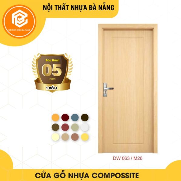Cửa nhựa gỗ composite cao cấp - Mã DW063/M26