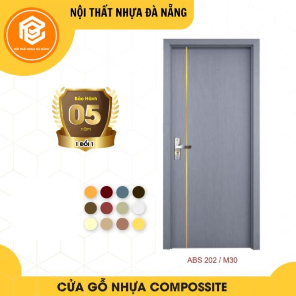 Cửa nhựa gỗ composite cao cấp - Mã ABS202/M30