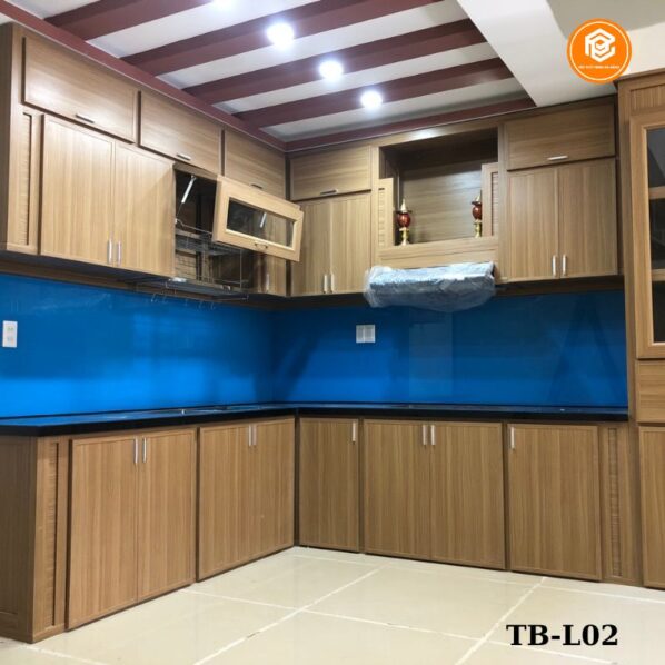 Tủ bếp nhựa cao cấp chữ L - TB-L02