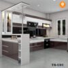 Tủ bếp nhựa cao cấp chữ L - TB-U01
