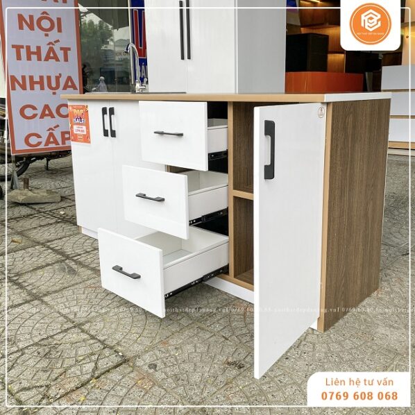 Những ưu điểm vượt trội của tủ bếp mini TBMN-N001